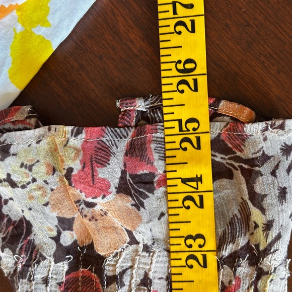 Polo by Ralph Lauren Pink and Orange Tie Front sheer Blouse NWT size 12 - Picture 14 of 15